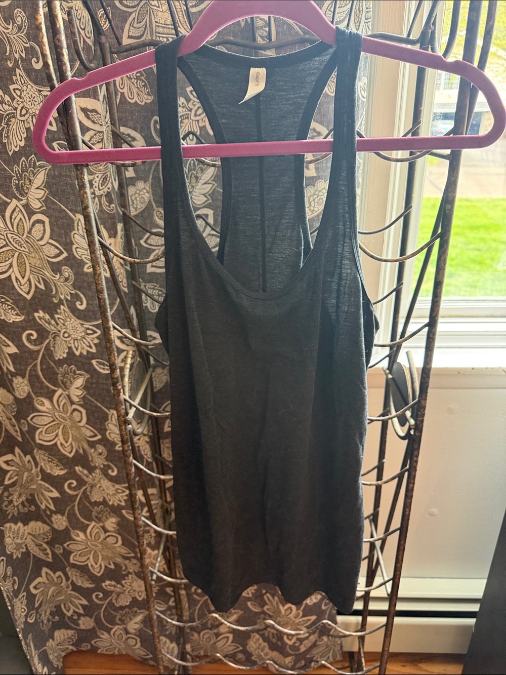 GAP Black Racerback Muscle Tee